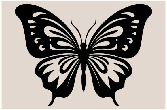 Butterfly, Decorative Insect Silhouette: A Designer's Go-To Asset