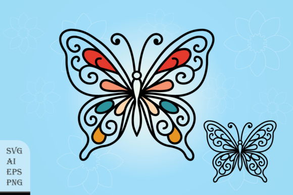 Decorative Butterfly: A Fresh Take on Modern Typography