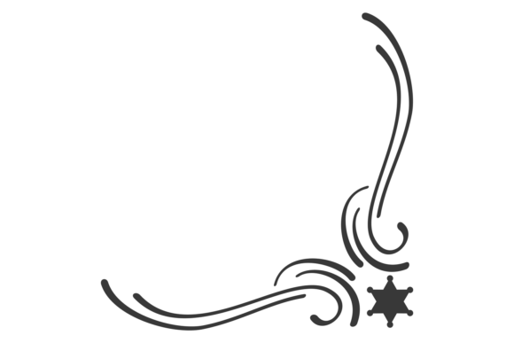 Decorative Curly Corner. Retro West Styl: A Designer's Guide