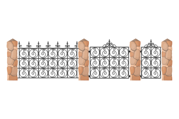 Decorative Ornate Forged Gate: Elevate Your Garden Fence Design