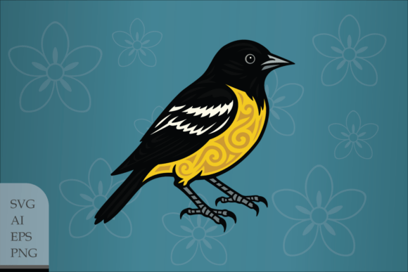 Decorative Scott's Oriole: A Bold Choice for Modern Designers