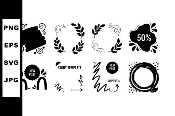 Elevate Your Brand with Decorative Black Ornamental Frames and D