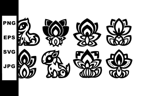 Exploring Decorative Indian-style Floral and Mythi Vector Art