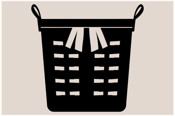 Laundry Basket with Decorative Vector: A Fresh Take on Visual Comfort