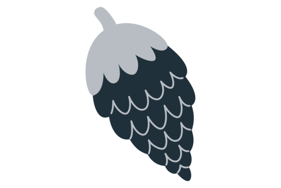 Pine Cone Drawing: Decorative Natural Winter Elements