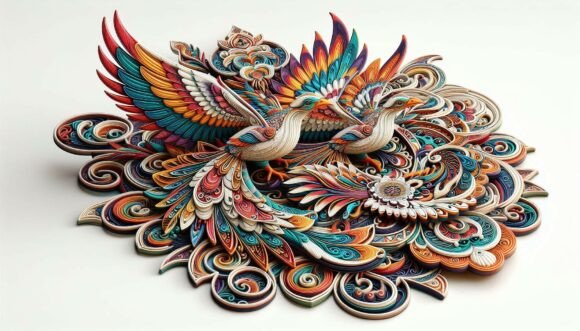 Tribal Decorative Birds: Bold Graphics for Authentic Branding