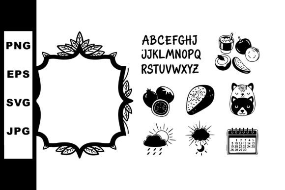 Unpacking the Decorative Frame with Alphabet Letters a: A Designer's Deep Dive